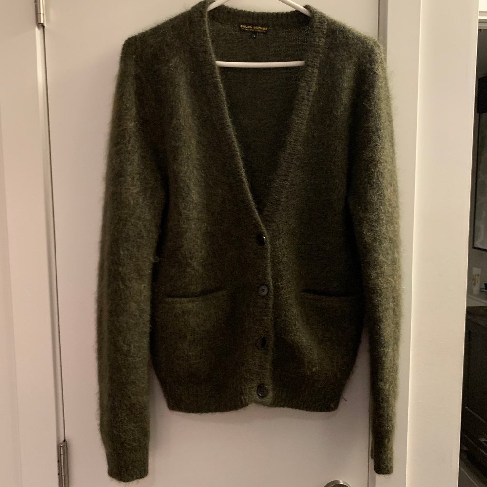 Rare CHLOE SEVIGNY for OPENING CEREMONY Green Mohair Cardigan